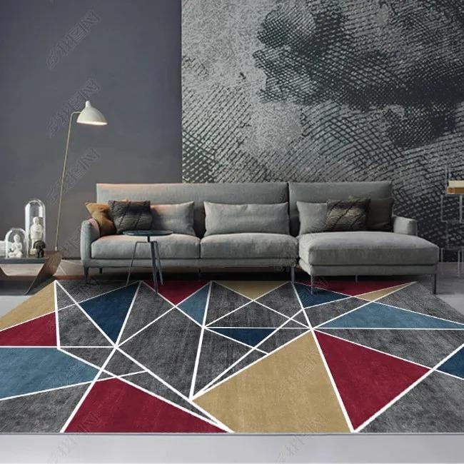 Скандинавский ковер из перьев для гостиной, декор для дивана, прикроватные коврики для спальни, нескользящий моющийся домашний коврик для пола под кофейный столик