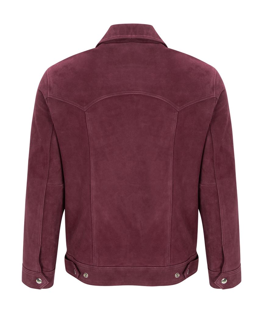 Bttb Real Suede Formal Single Jacket (Real Burgundy)