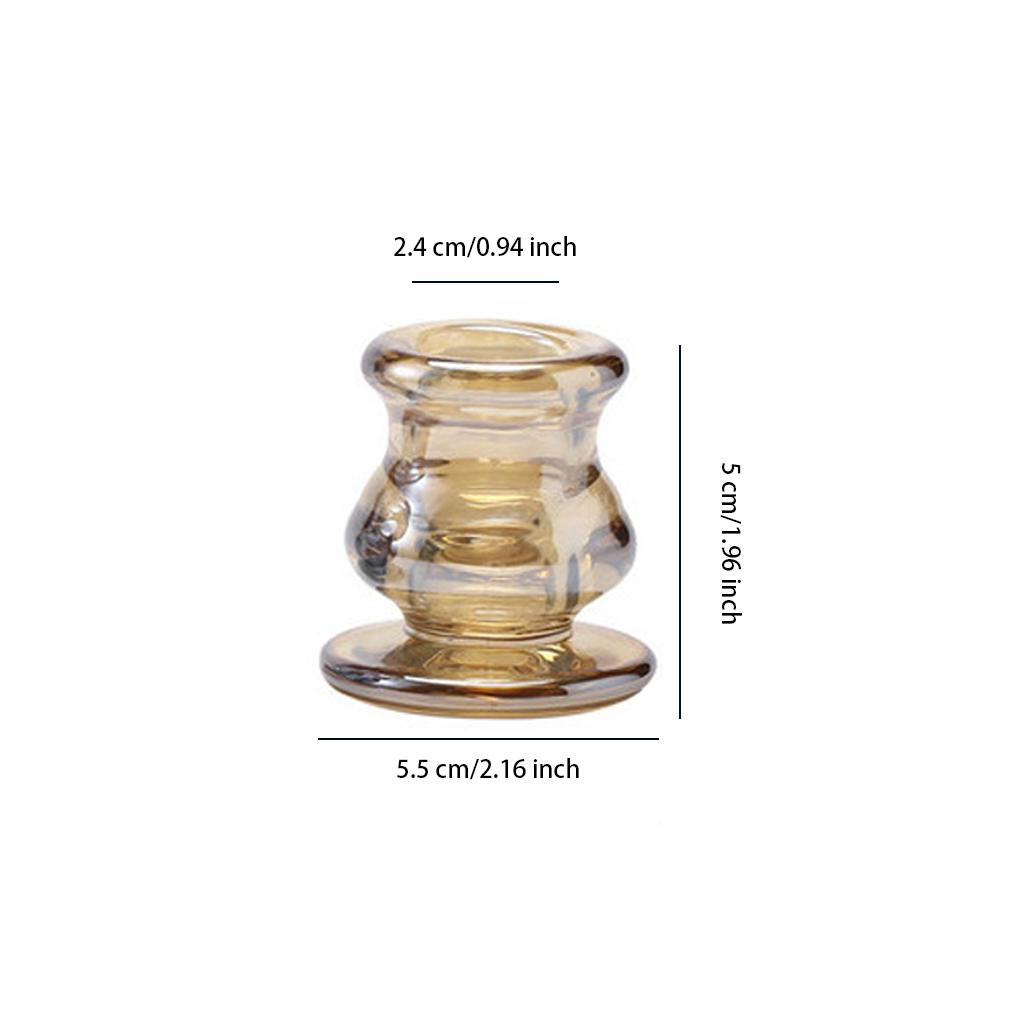 Стеклянный подсвечник, украшения для интерьера, сплошной цвет, домашний ресторан, бар, подсвечник, декор, сцена, макет, аксессуар