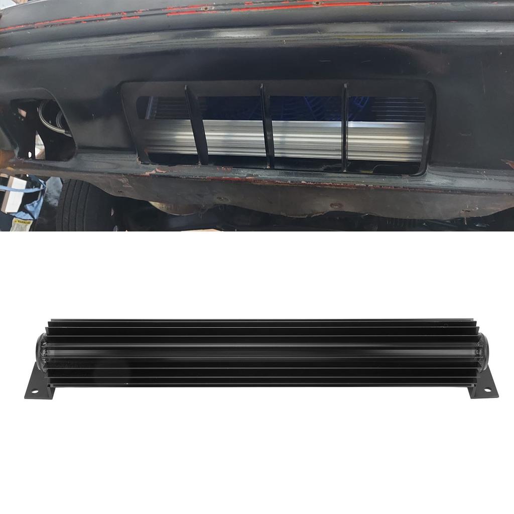 18in Aluminum Finned Oil Cooler Fast Cooling Anodized Fit for Car Truck