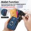 For iPhone Air Phone Case Leather Back Cover with Card Slots Kickstand