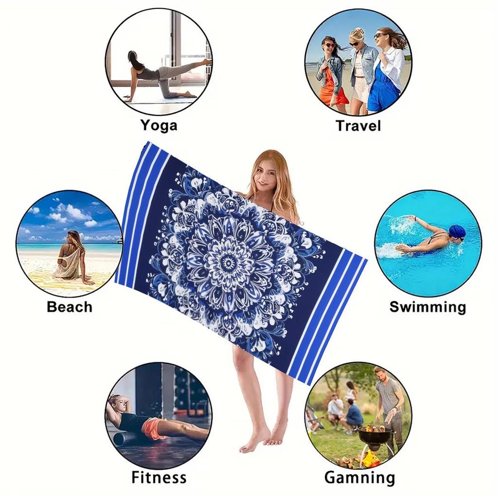Красочные Мандала Пляжное полотенце Геометрический Летний Цветок Круглый Одеяло Гобелен Приморский Банные Полотенца Для Плавания На Открытом Воздухе Путешествия Йога
