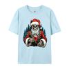 Skeleton Santa Dead Inside Santa Christmas Skull Funny T-Shirts Novelty Birthday Gifts Tees Tops Cotton Black T-Shirt