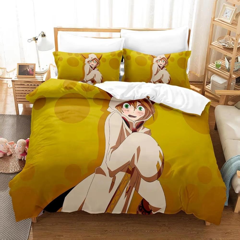 Новый 3D-принт Аниме Blazblue Комплект постельного белья Мультфильмы Набор из трех предметов Взрослый Детский Спальня Пододеяльник Комплекты Домашний текстиль