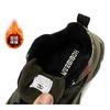 Kids Winter Sneakers Warm Fleece Lined Running Shoes Boys Girls Rotary Buckle Chunky Sports Shoes Outdoor Casual Shoes