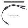 DC5.5x2.1MM Power Splitter Cable DC5525 Y Splitter Power Cable For LED, CCTV 18AWG Durability Power Cord 30cm/11.81in