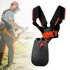 Adjustable Lawnmower Strap Universal Double Nylon Shoulder Strap Padded Strimmer Harness for Brush Cutters Chainsaws Trimmers