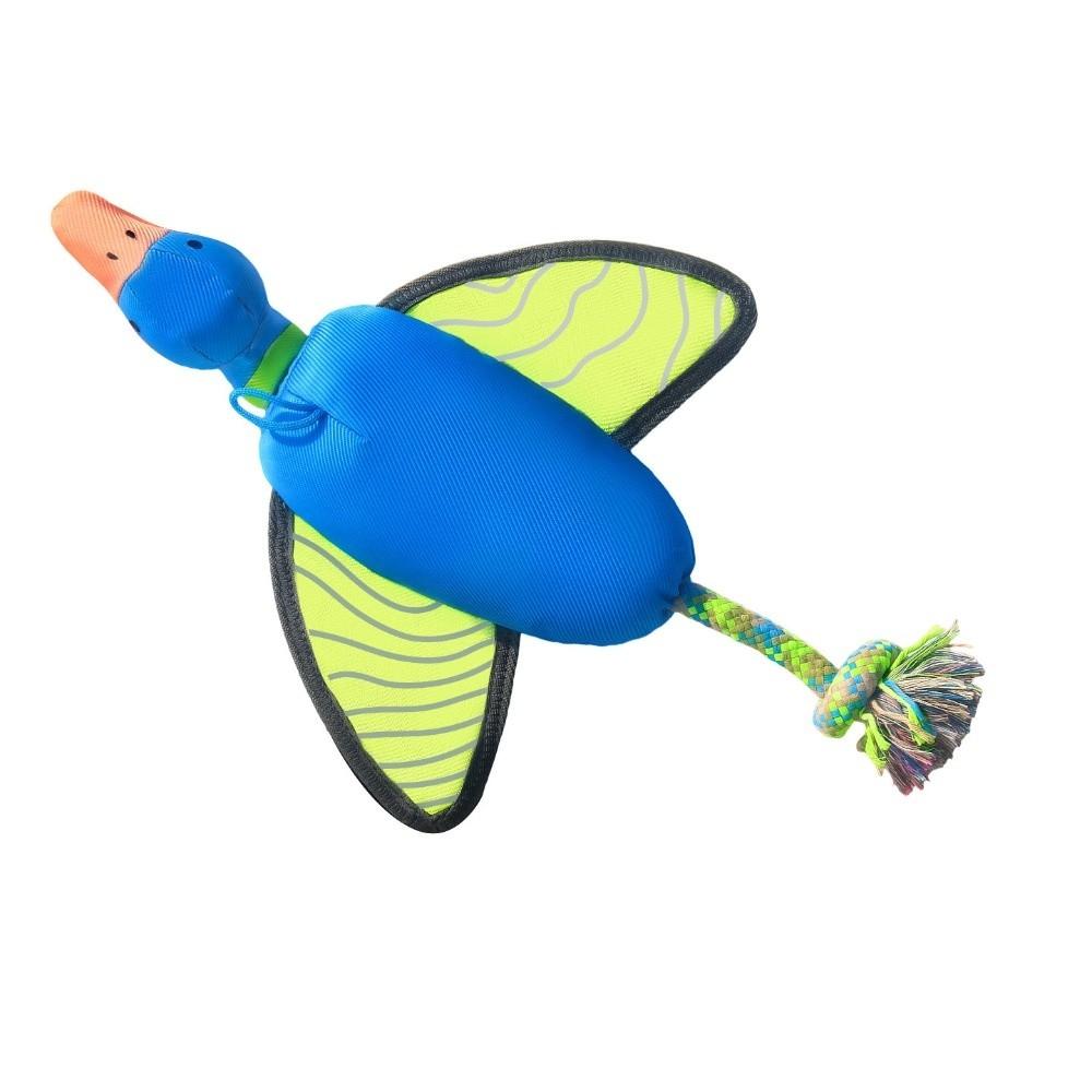 Press To Sound Interactive Dog Throw Toy Chew Resistant Puppy Fetch Toys Park Outdoor