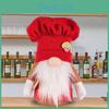 Holiday Plush Doll Handmade Knitted Chef Hat Christmas Decoration Supplies Toy