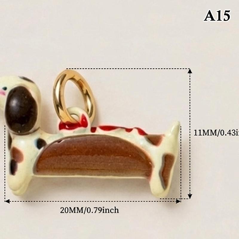 Copper Surfing Dog Hanging Ornaments Hand Painted Multiple Breeds Diy Pendant Charms For Coastal Home Decor Holiday Gifting