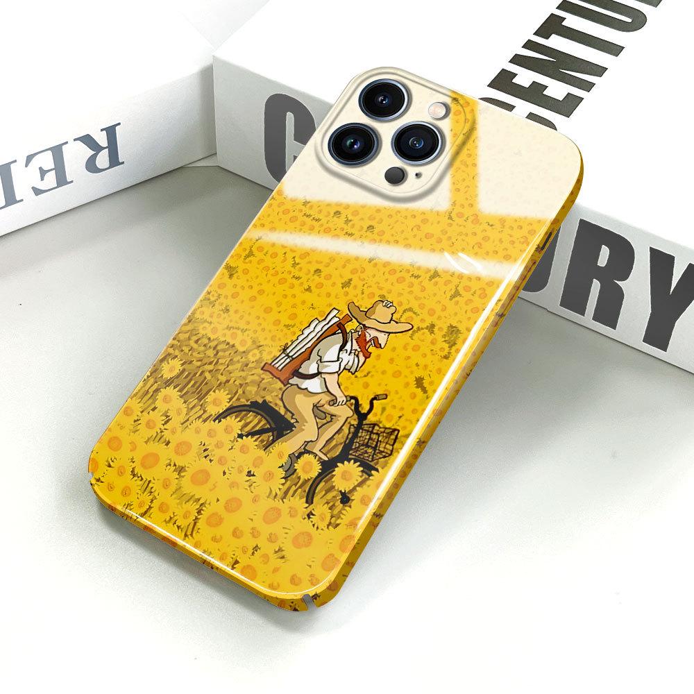 Универсальный чехол для телефона с пленкой и мультяшным модным дизайном, твердый чехол с полным покрытием, защитный чехол для камеры для iPhone, Samsung, Xiaomi, Poco, Redmi, Huawei, Honor