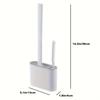 3-в-1 Силиконовая Туалетная Щетка Со Настенным Держателем Плоская Головка Для Ванной Кухни Легко Вешающийся Органайзер Ванная Комната Cl