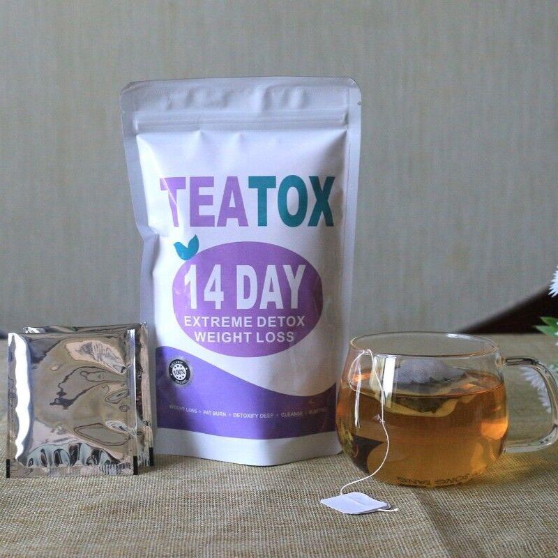 28 дней Детокс Slim Fit Чай Потеря веса Органический травяной набор Красота кожи Худышка