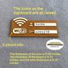 1Pc Rustic Wooden WiFi Password Sign Vintage Wall-Mounted Wireless Network Indicator Plaque Multi-Purpose Home Decor Accessories