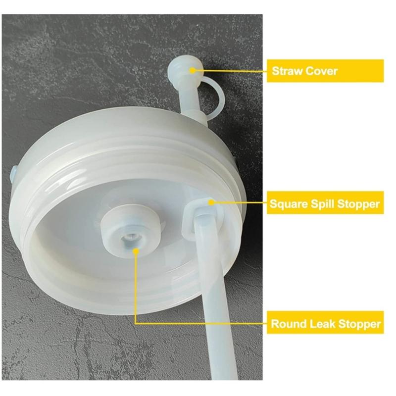 6 шт. Держите свою чашку чистой и аккуратной. Набор заглушек-стопперов от проливания для стакана Stanley. Квадратные, круглые, силиконовые. Заглушки-стопперы от проливания.