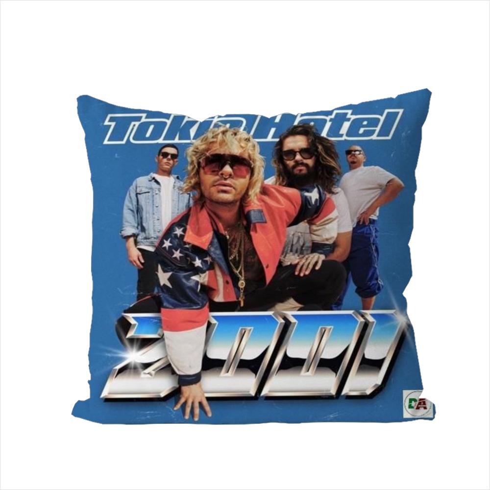Подушка с принтом Tokio Hotel Чехол для подушки для автомобиля дивана Декоративная домашняя двусторонняя печать Плюшевая квадратная подушка-плед Чехол для подушки