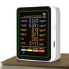 6-in-1 Air Quality Monitor Real-Time HCHO Detector Portable Temperature Humidity Detector for Office School & Hotel