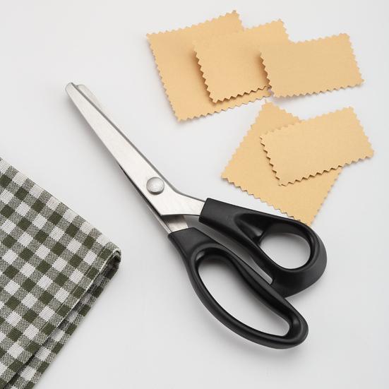 Ножницы зигзаг из нержавеющей стали Многоцелевые портновские ножницы Профессиональные DIY Ножницы для резки ткани Ручные ножницы для шитья