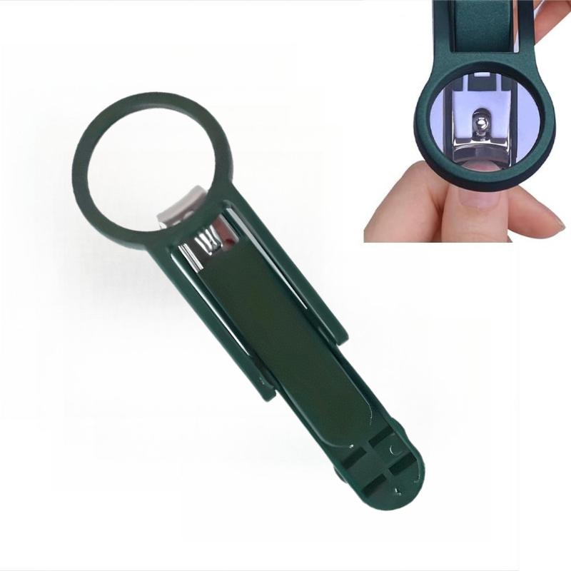 Professional Nail Clippers with Magnifying Glass - Multi-Angle Rotating  for Easy Use, Perfect for Visually Impaired Seniors