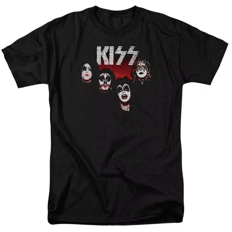 2026 KISS Rock Punk American Street Style Oversized Vintage Heavyweight Cotton Ins Y2K Women And Men T-Shirt