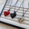 Drawstring Fashion Choker Irregular Sweater Chain Adjustable Heart Pendant Necklace  Gifts