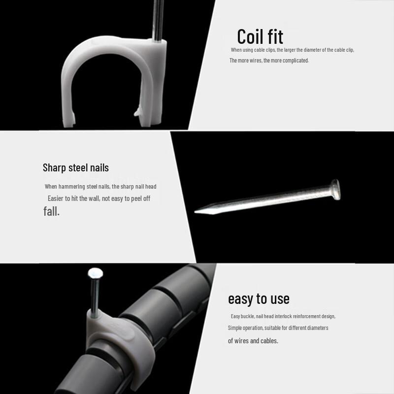 Haistick HKHE-034 Round Wire Cable Clip