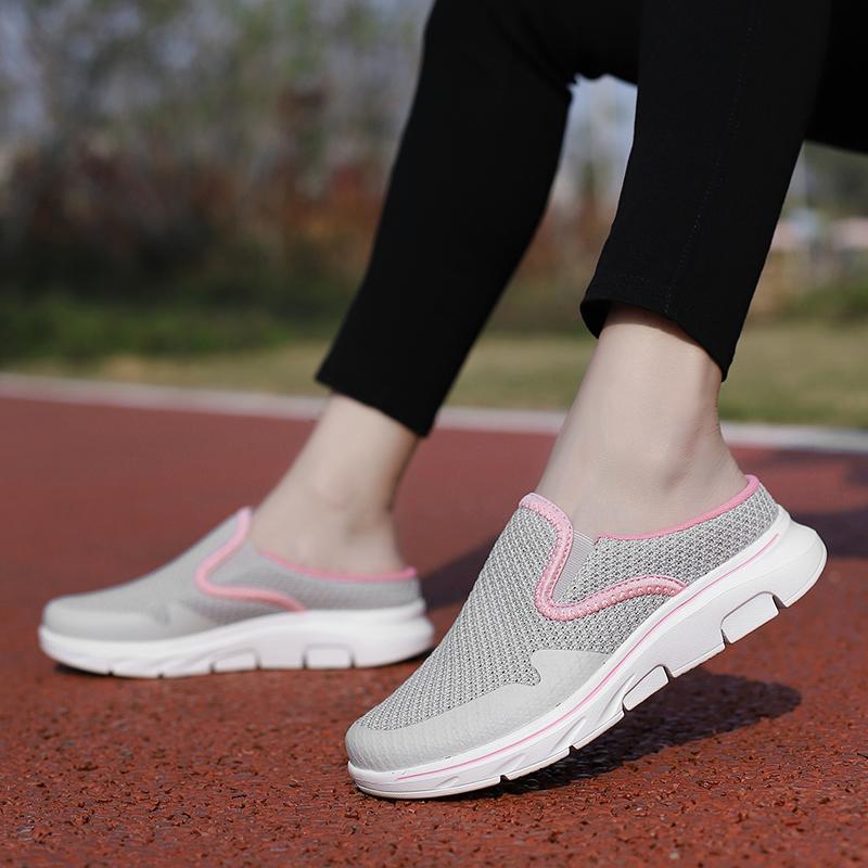 35-48 Мужские/Женские тапочки Мужские полутапочки Летние сетчатые Meter-дышащие мужские черные туфли Mueller