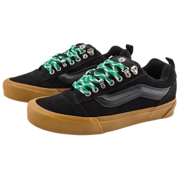 Vans Knu Skool Модные Универсальные Низкие Кеды для Скейтбординга Унисекс Кроссовки Черные VN000CRPB9M