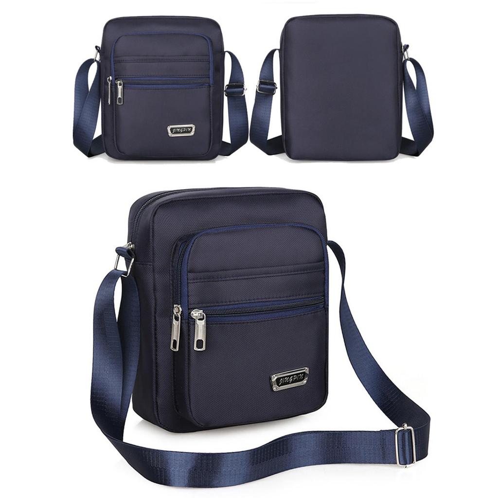 Четырех- или шестислойная водонепроницаемая сумка-мессенджер на одно плечо с застежкой-молнией, деловая сумка-бумажник