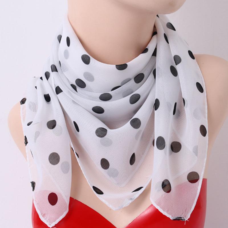 Multi-Season Chiffon Silk Scarf: Versatile 65cm Square for Sun and Neck Protection