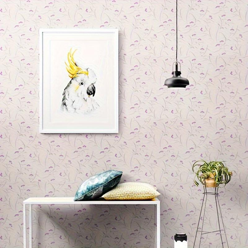 1 рулон самоклеящихся ПВХ обоев, размером 17,7 * 78,74 дюйма. Это самоклеящиеся обои в пасторальном стиле для спальни