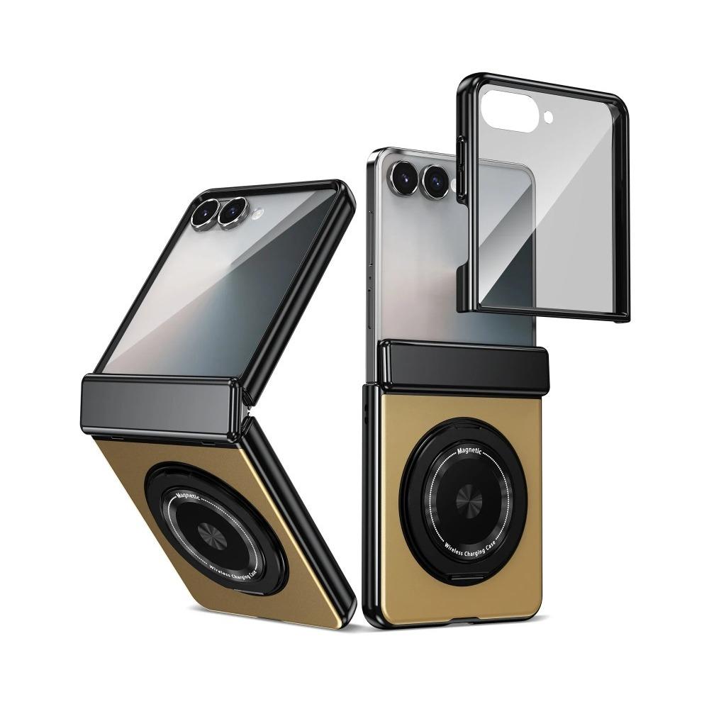 Вращающийся на 360 градусов магнитный держатель-кольцо чехол для телефона для Samsung Galaxy Z Flip 7 FE 6 5 4 3 беспроводная зарядка защита шарнира крышка для защиты экрана