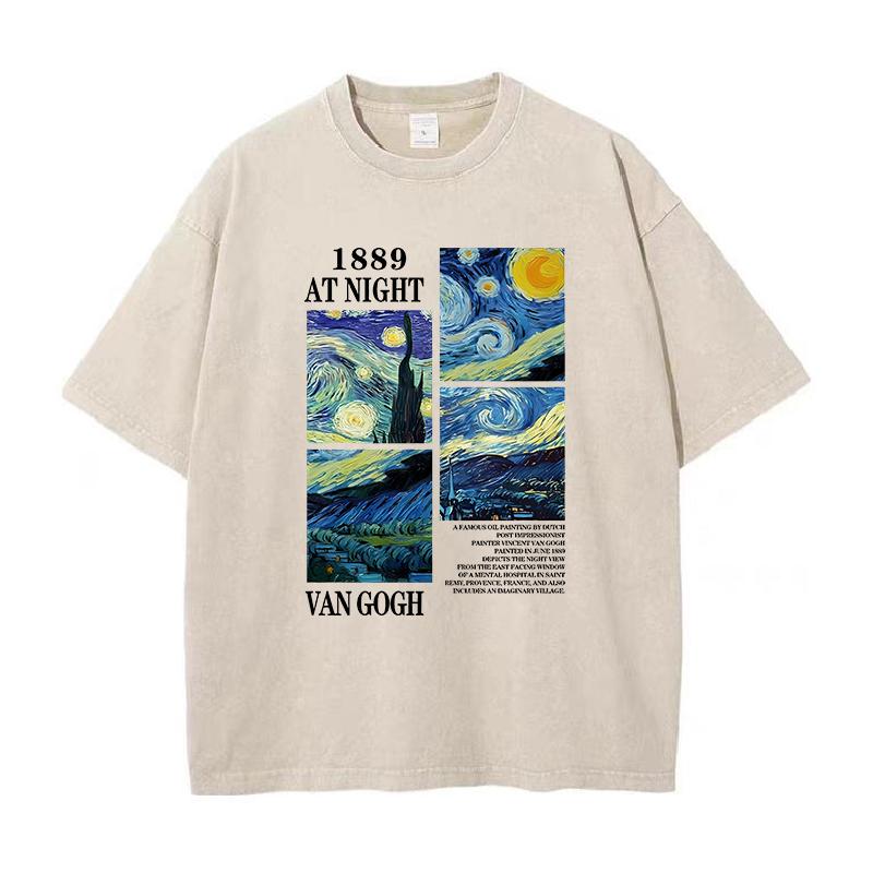 Футболки с принтом «Художественная живопись» для мужчин и женщин, популярные винтажные футболки, модные футболки в стиле Harajuku Aesthetics, весенняя футболка