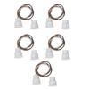 5 Sets Magnetic Reed Switch DC100V Normally Open Closed Recessed Wired Door Window Sensor Switch for