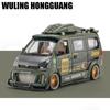 1/24 модель автомобиля из сплава, игрушка Wuling Hongguang, модифицированный фургон, имитация литого металла, звуковая и световая модель автомобиля, игрушка для мальчика, подарочная коллекция украшений
