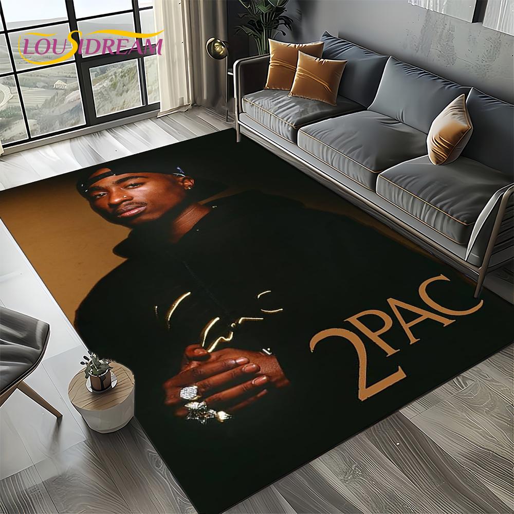 Рэпер Эминем Тупак 2pac Хип-хоп Бог рэпа Ковер Коврик для гостиной Спальни Дома Украшение дивана, Зональный ковер Противоскользящий коврик для пола