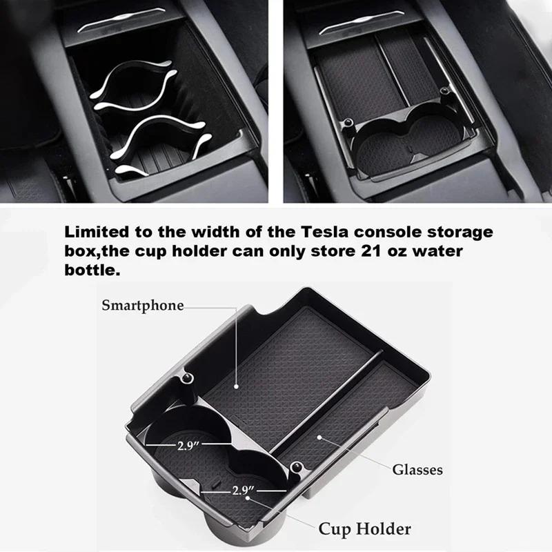 Ящик для хранения автомобиля Tesla Model X Model S, центральная консоль, подлокотник, ящик для хранения, лоток-органайзер, противоскользящие коврики, уборка хранения