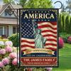 250 Anniversary Garden Ag, Personalized 250th Anniversary USA 4th of July Garden Ags, Custom Family Name 1776-2026 Comme AAS