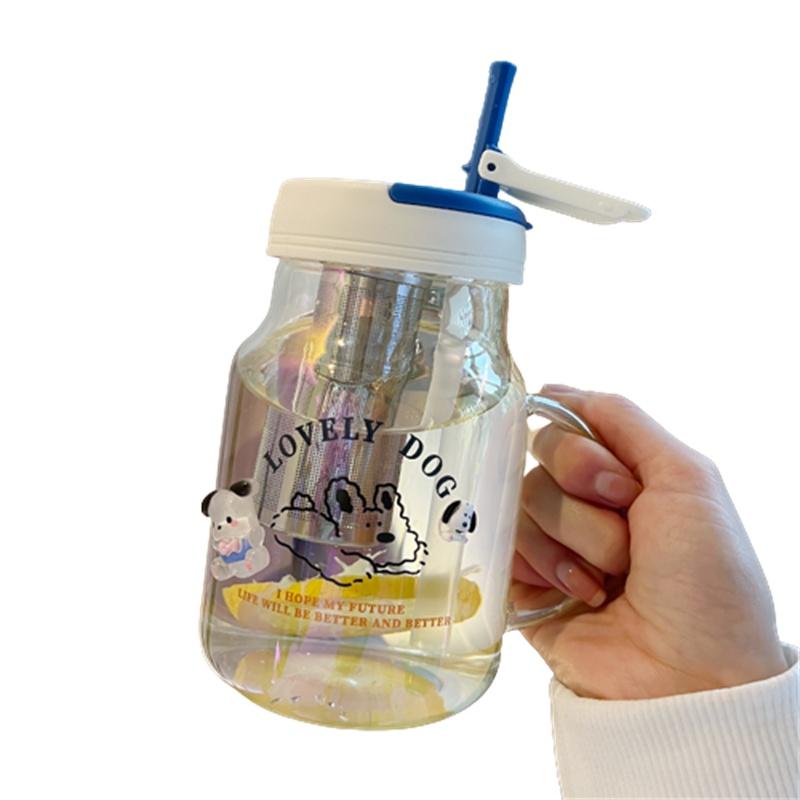 Versatile Glass Mug For All Occasions High Temperature Resistance Sealed Lid Suitable For Gifting