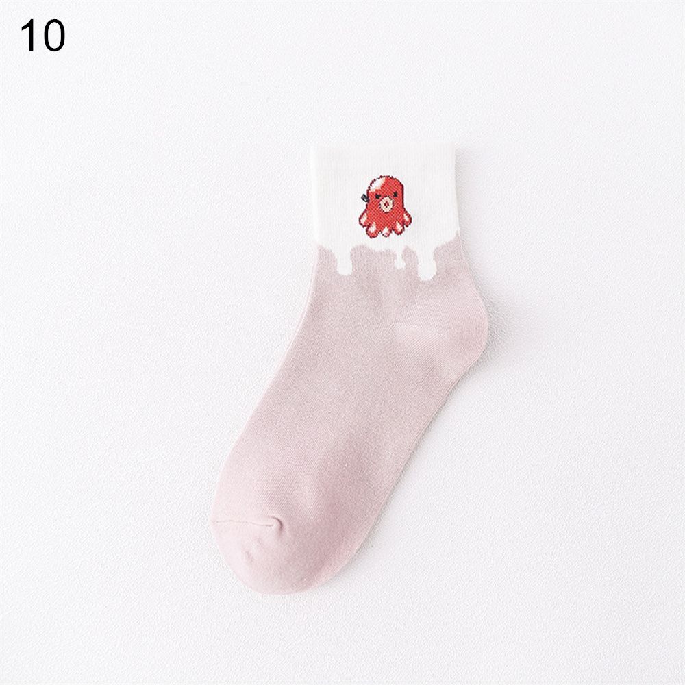 Eggs Men Cute Food Donut Novelty Coffee Honey Winter Sock Long Sock Casual Cotton Socks