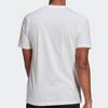 Adidas Alphabet Logo Print Casual Breathable Short Sleeve T-Shirt Men Tops White GL2392