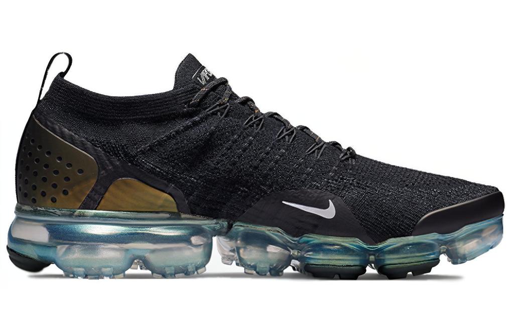 Nike Air VaporMax Flyknit 2 Черный Металлик Серебристый Мультиколор 942842-015