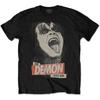 Мужская футболка KISS The Demon Rock Slim Fit Черная