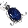 Натуральный Содалит Драгоценный Камень Ручной Работы Подвеска из Стерлингового Серебра 925 пробы 2,76" T2q07