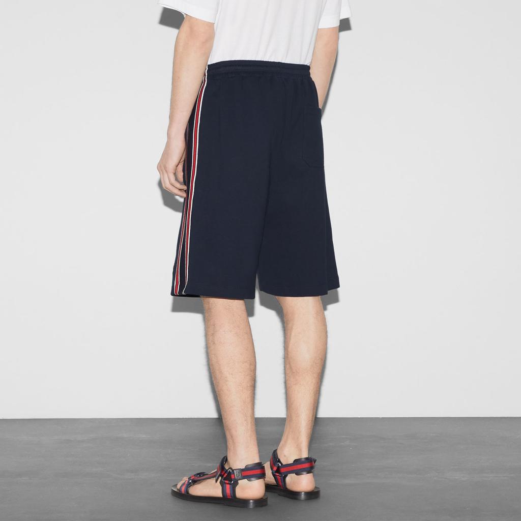Gucci Cotton Jersey Basketball Shorts 'Navy Blue' Men's 742381-XJGKU-4215