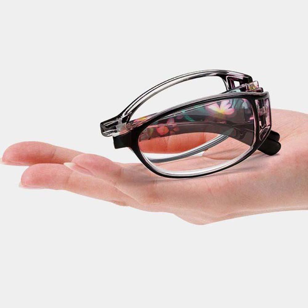 Цинк Цинковый сплав Складные Пресбиопические Очки с Цветочным Принтом Очки для Защиты от Синего Света День Матери