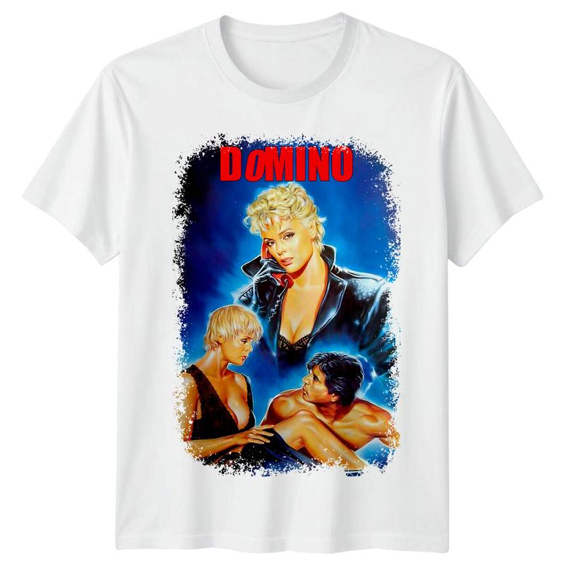 Домино (1988) Унисекс футболка в стиле ретро-постера 80-х