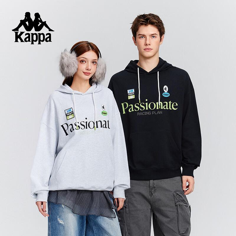 Kappa 2025 Спортивная футболка с V-образным вырезом, длинным рукавом, в американском ретро-стиле KPCJDMT80