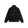 Li Ning Color Block Zipper Stand Collar Fleece Warm Jacket Men Jackets Black AFDU031-3