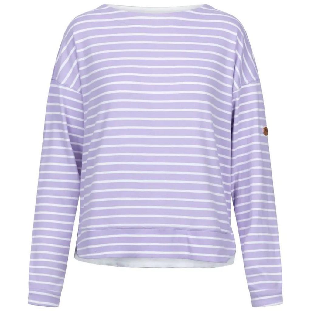 Womens/Ladies Soothing Striped Marl Top